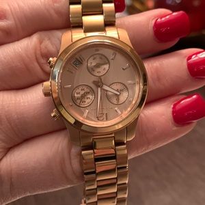 Michael Kors Women's Bradshaw Rose Gold-Tone Watch MK6066